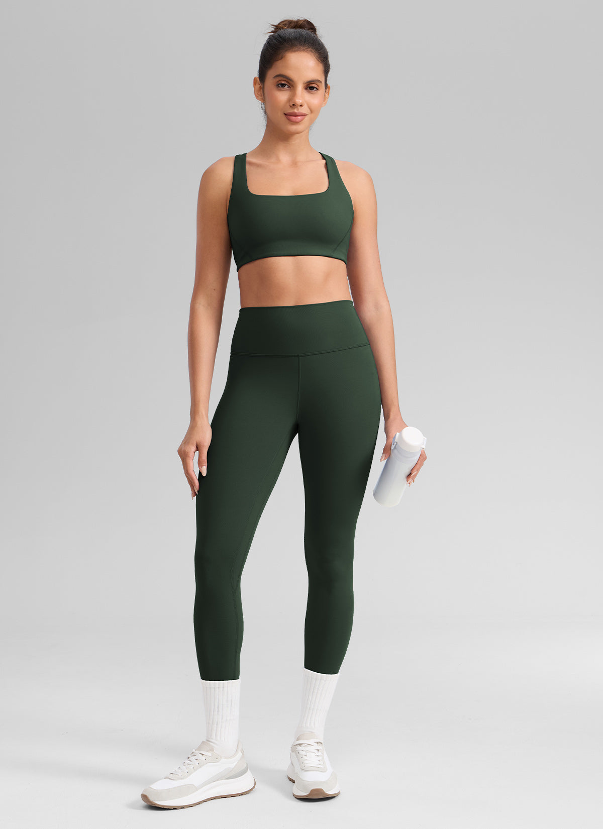 ليقنز يوغا Butterlift نسائي للتمارين من CRZ YOGA، بخصر عالٍ، 64 سم، أخضر ليجند