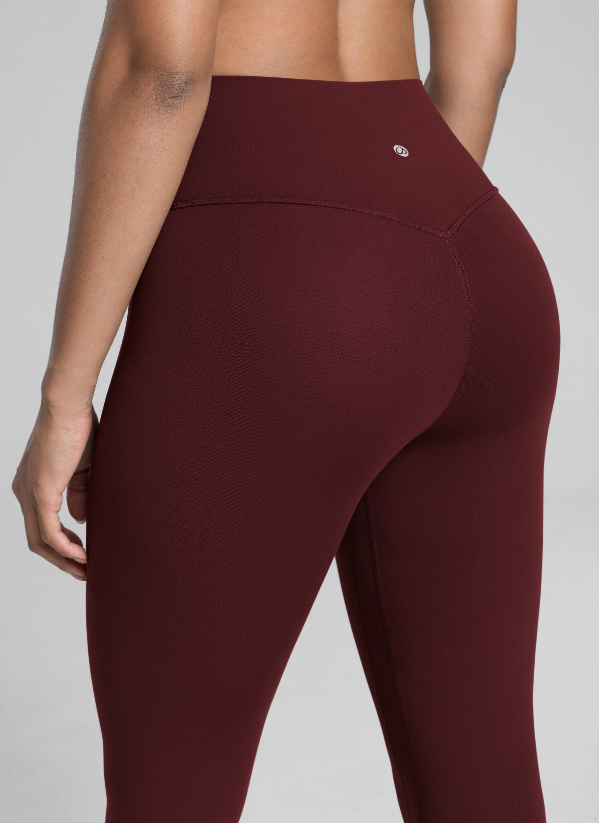 CRZ YOGA بنطال يوجا نسائي رياضي بخصر مرتفع Butterlift مقاس 71 سم لون أحمر ميرلوت