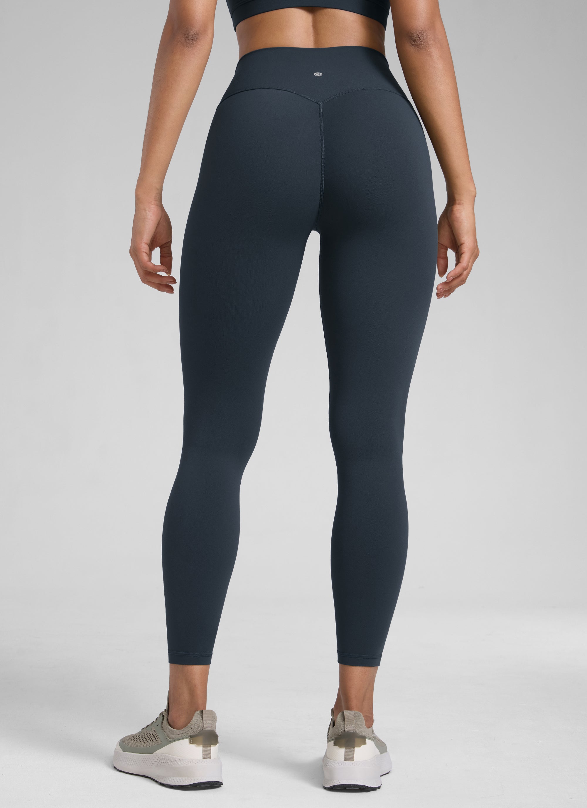 ليقنز CRZ YOGA نسائي Butterlift بخصر مرتفع بتصميم Scrunch Butt بدون درزة أمامية أزرق كحلي