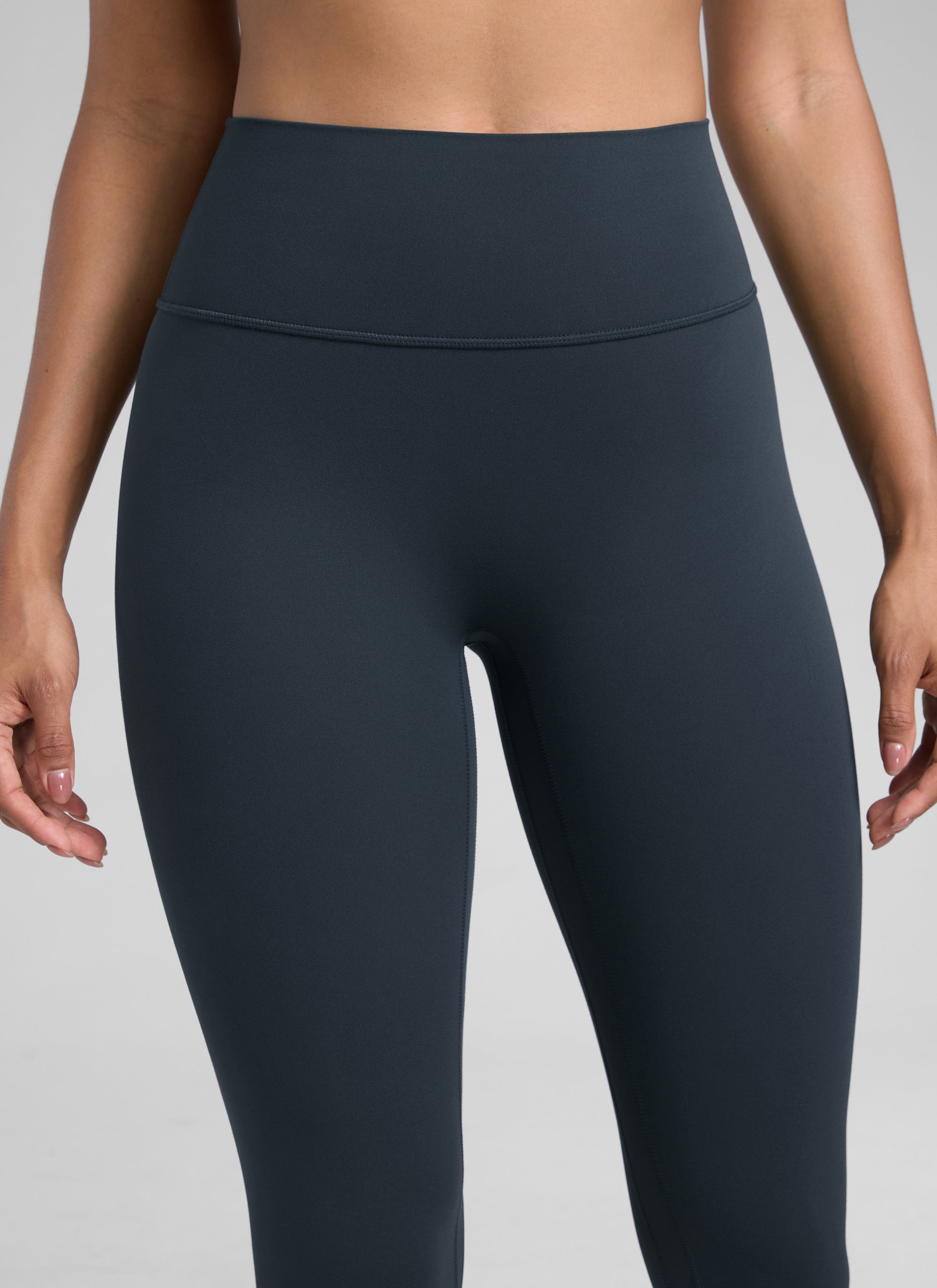 ليقنز CRZ YOGA نسائي Butterlift بخصر مرتفع بتصميم Scrunch Butt بدون درزة أمامية أزرق كحلي