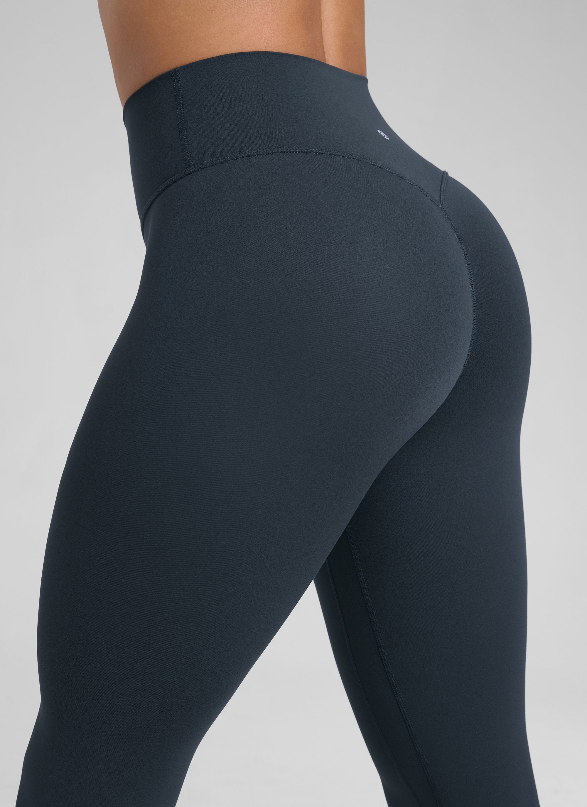 ليقنز CRZ YOGA نسائي Butterlift بخصر مرتفع بتصميم Scrunch Butt بدون درزة أمامية أزرق كحلي