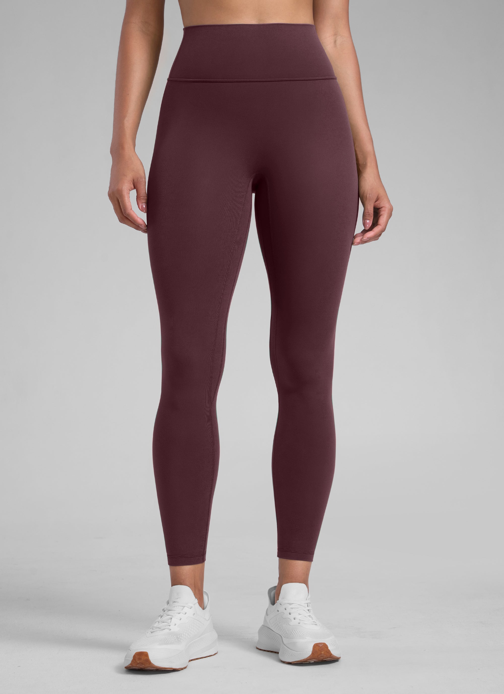 ليقنز نسائي CRZ YOGA Butterlift بخصر عالٍ وتصميم Scrunch Butt وبدون خياطة أمامية بلون برقوق ناضج