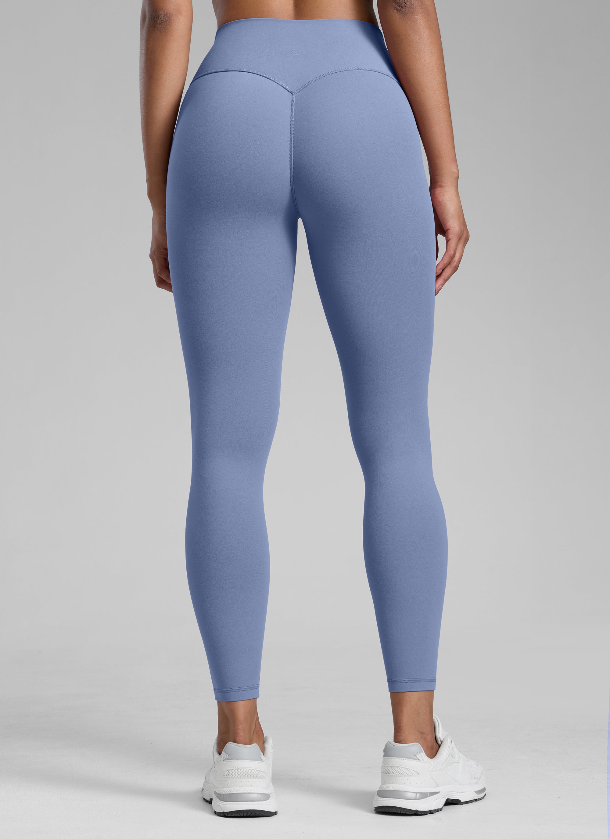 ليقنز نسائي CRZ YOGA Butterlift بخصر عالٍ وتصميم Scrunch Butt وبدون خياطة أمامية بلون أزرق الواحة