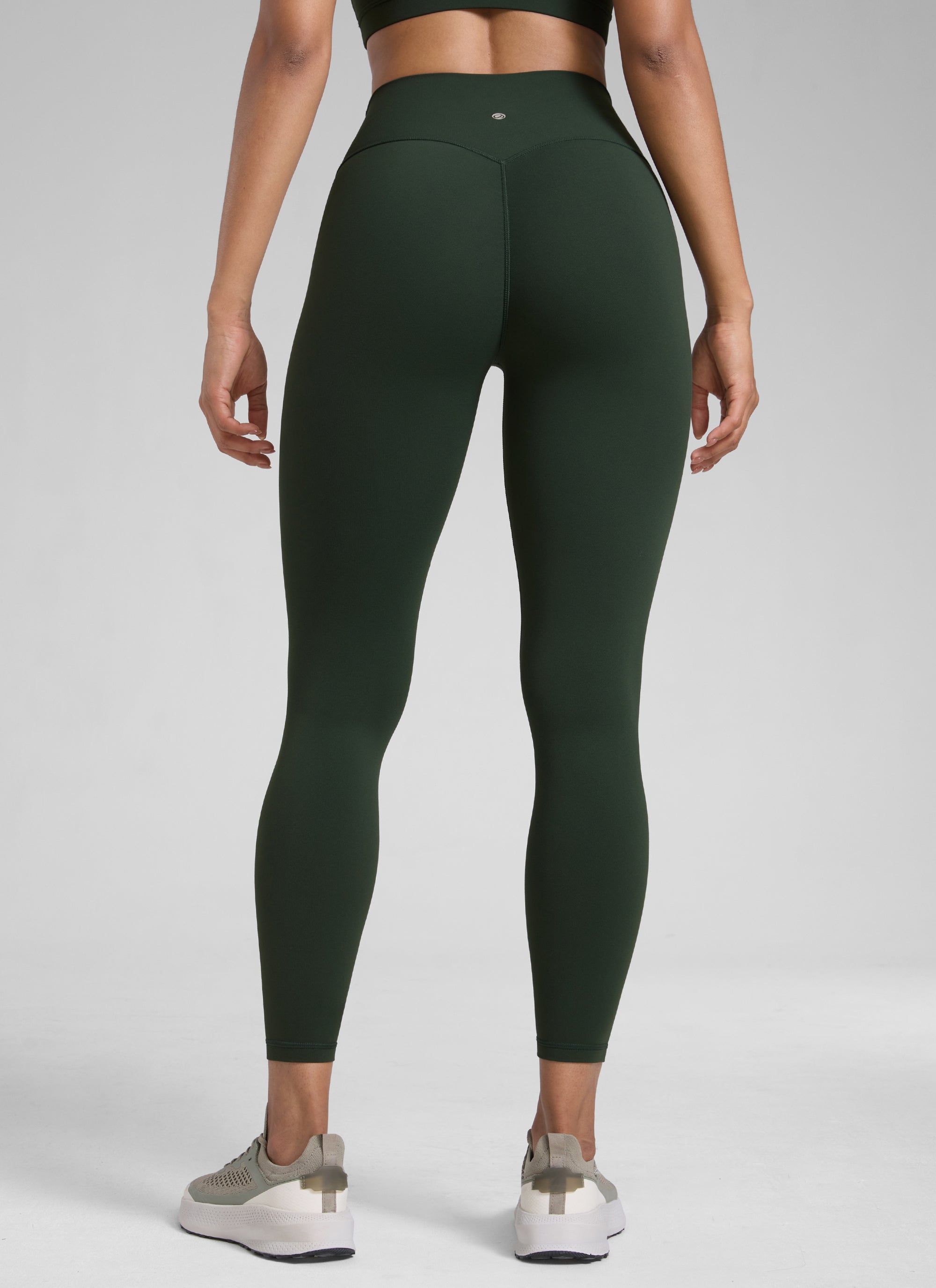 ليقنز نسائي CRZ YOGA Butterlift بخصر عالٍ وتصميم Scrunch Butt وبدون خياطة أمامية بلون أخضر أسطوري