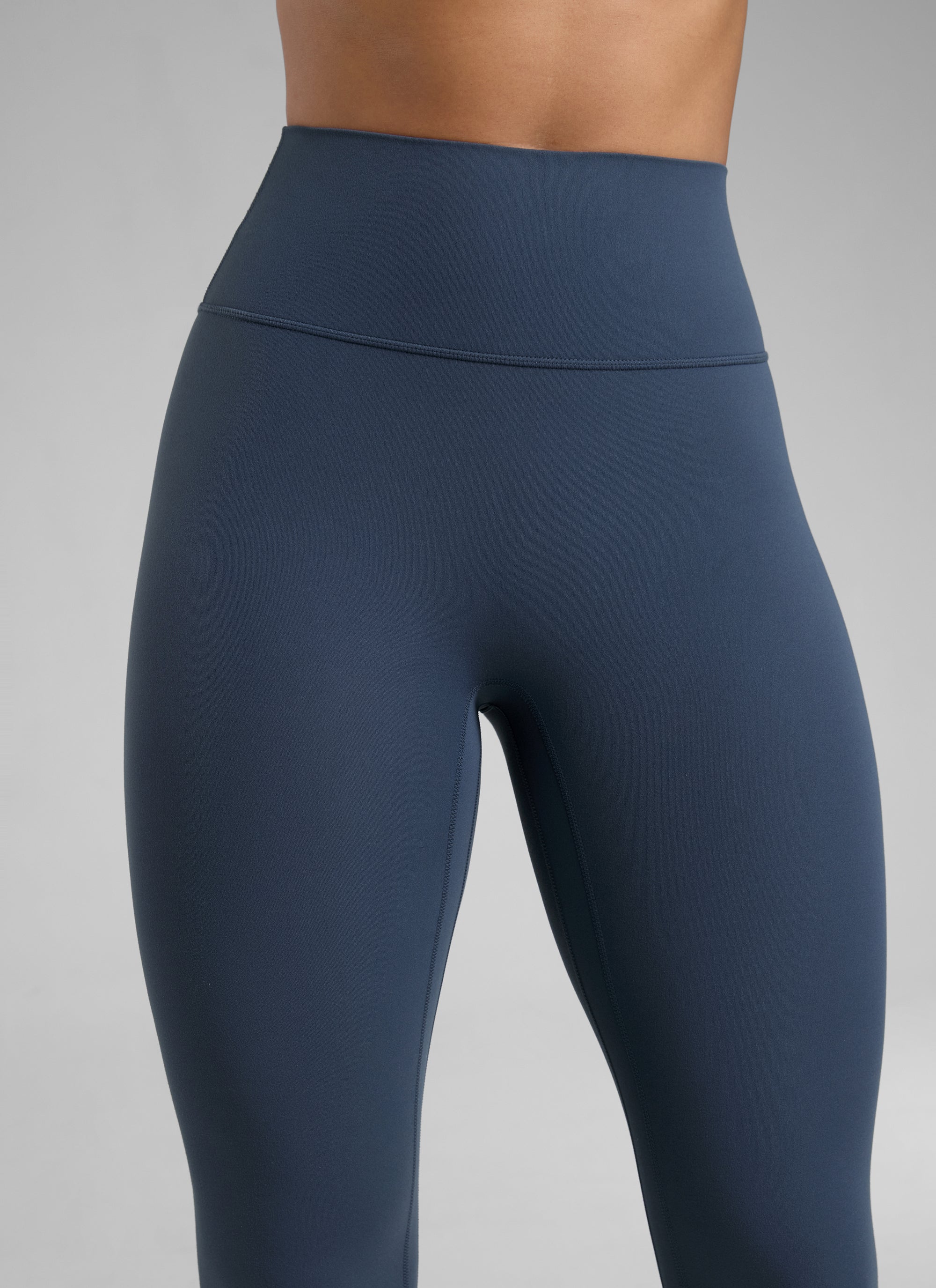 ليقنز نسائي CRZ YOGA Butterlift بخصر عالٍ وتصميم Scrunch Butt وبدون خياطة أمامية بلون ستيلينديغو