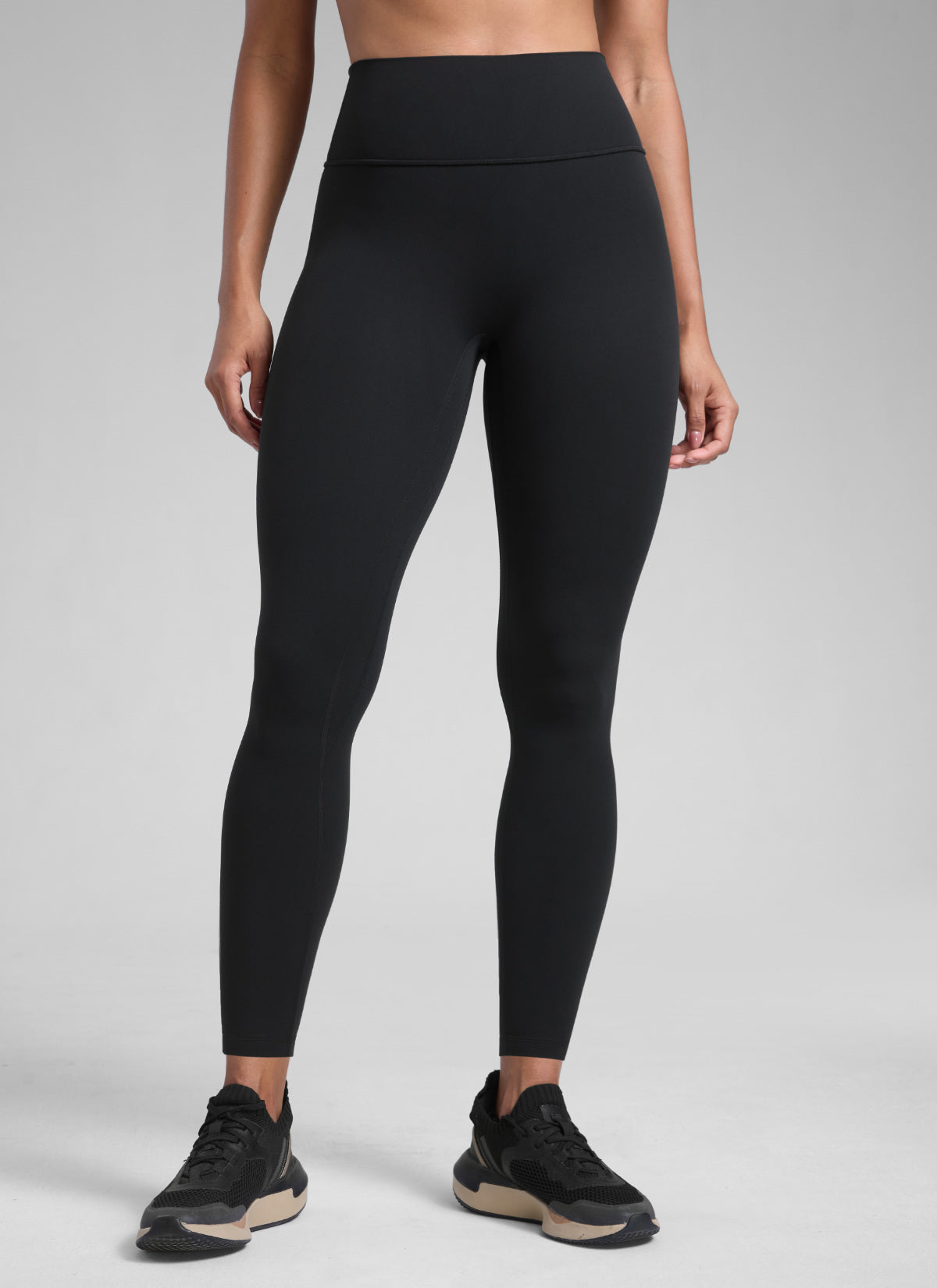 ليقنز Secretsculpt™ نسائي للتمارين بدون درزة أمامية بطول 71 سم أسود من CRZ YOGA