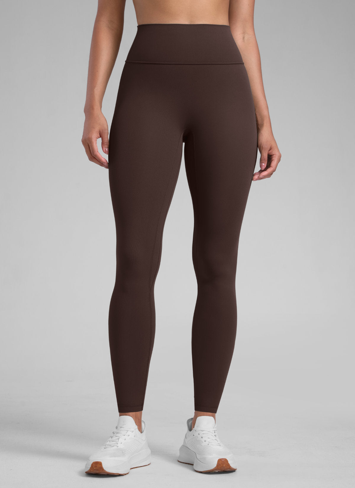ليقنز Secretsculpt™ نسائي للتمارين بدون درزة أمامية بطول 71 سم بني شوكولاتة داكن من CRZ YOGA