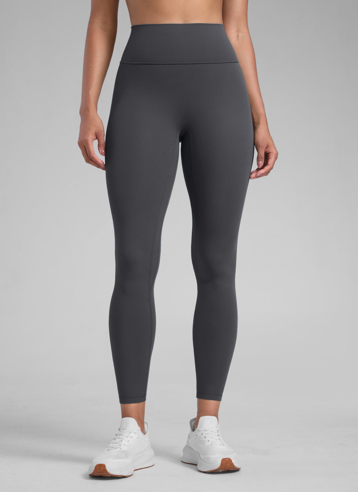 ليقنز نسائي من CRZ YOGA Secretsculpt™ للتمرين بدون درزة أمامية 71 سم رمادي غامض