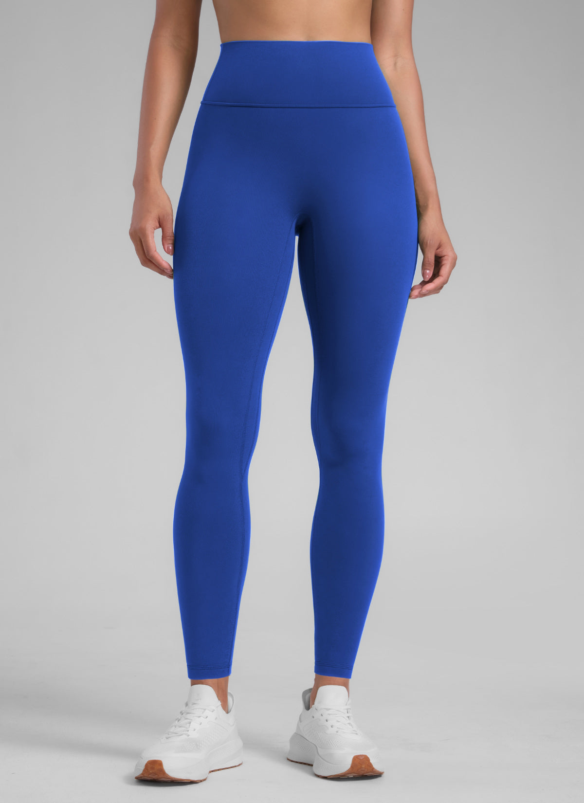 CRZ YOGA Women's Secretsculpt™ Workout No Front Seam Legging 28'' Waves Blue @model_info:Barbara