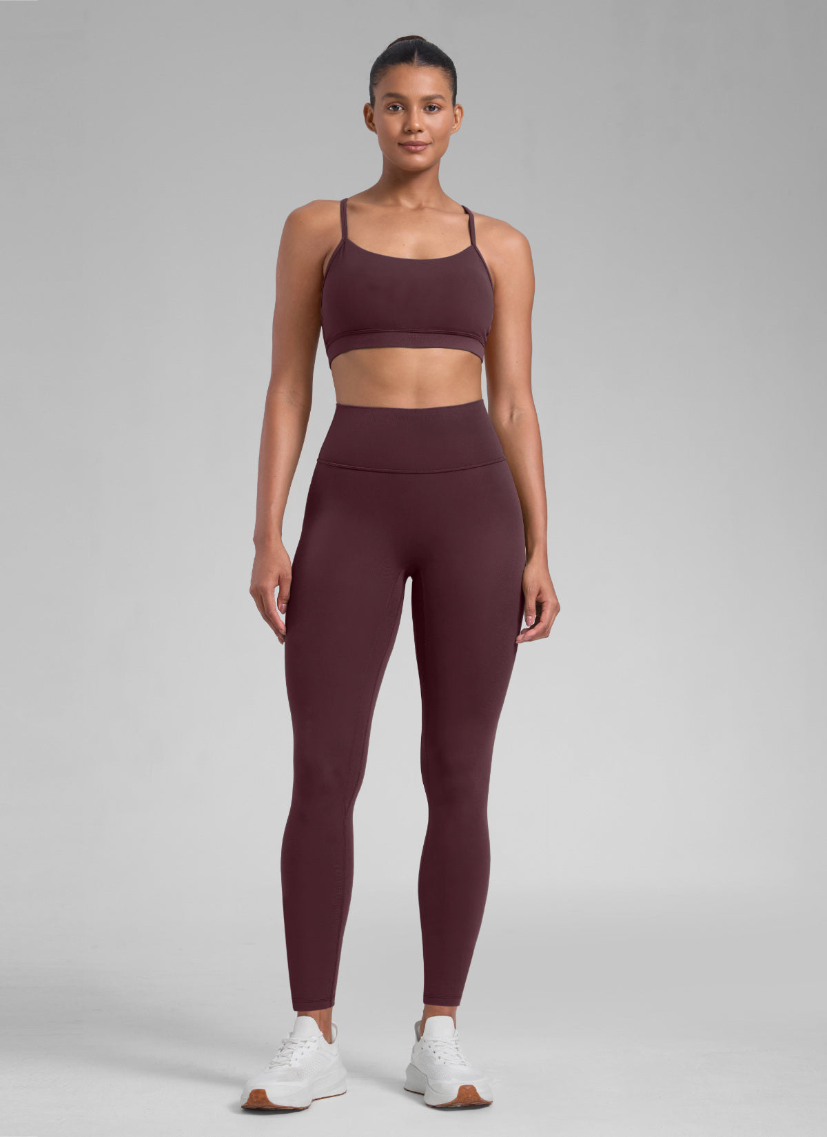 CRZ YOGA ليقنز للتمارين Secretsculpt™ بدون درزة أمامية نسائي 71 سم برقوق ناضج
