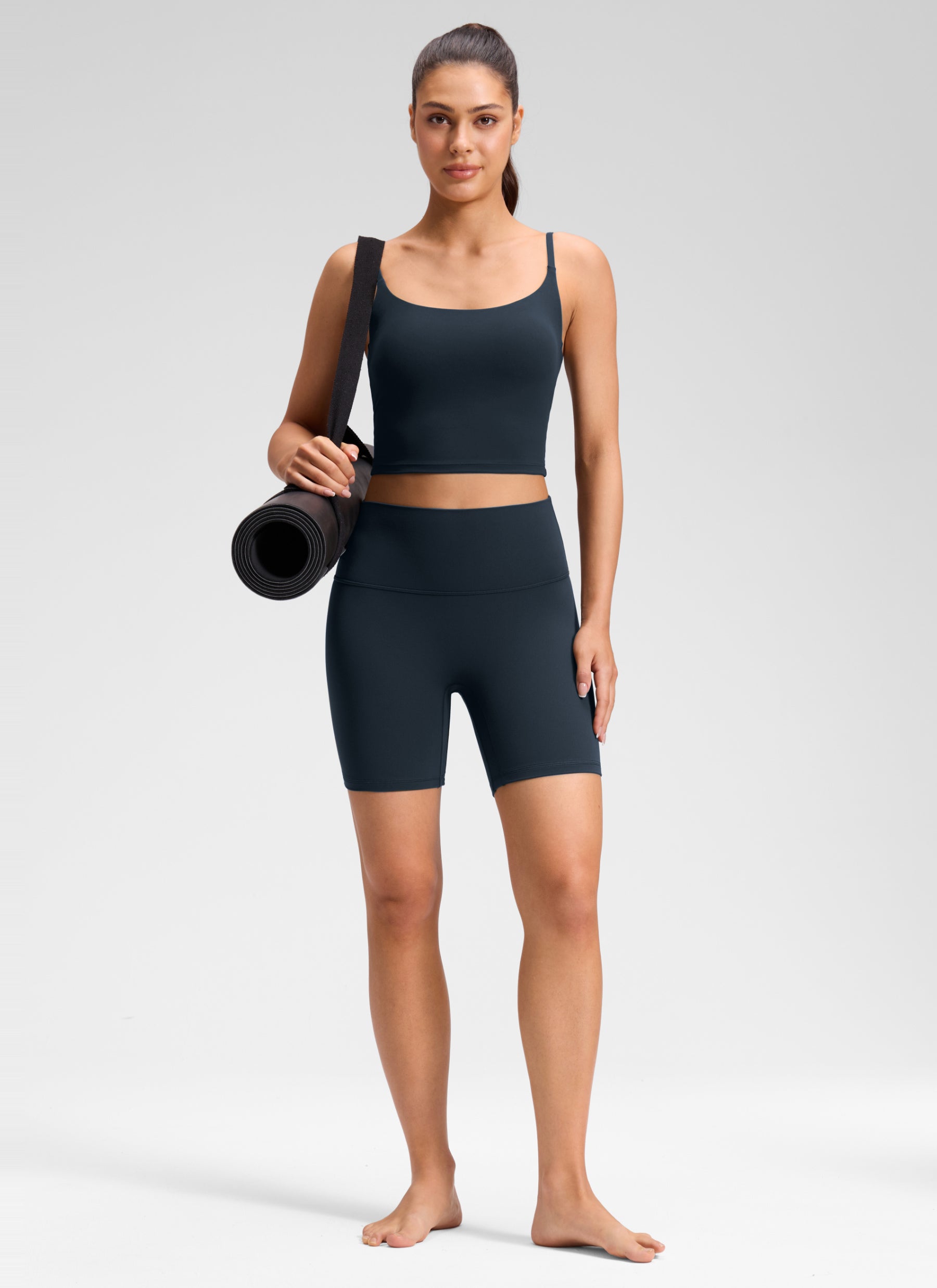 CRZ YOGA Women's Butterluxe Yoga High Rise No Front Seam Short 6