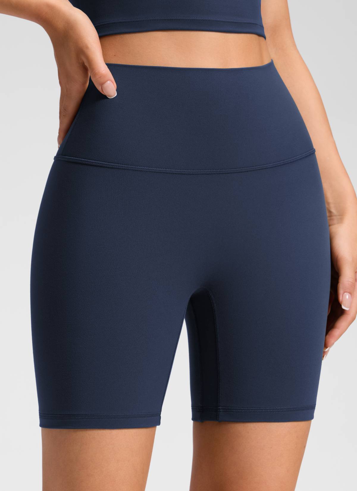 CRZ YOGA Women's Butterluxe Yoga High Rise No Front Seam Short 6