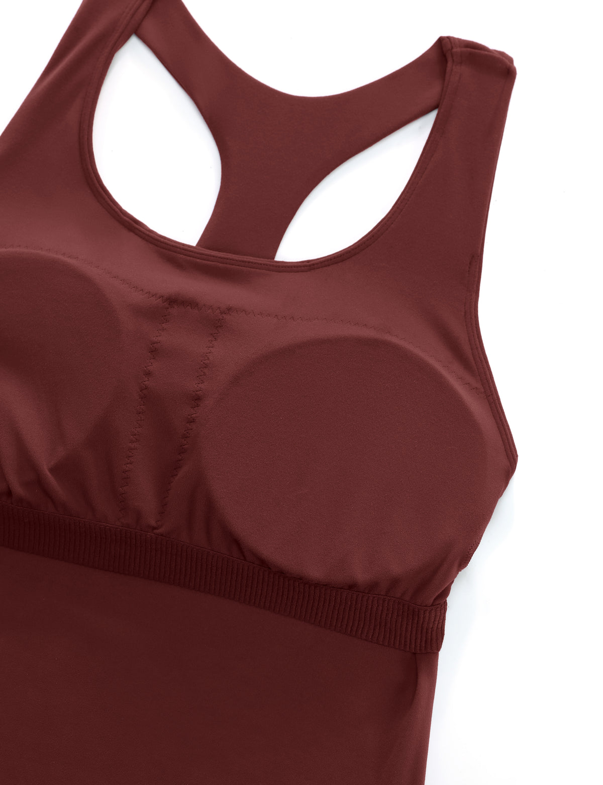 CRZ YOGA Women's Yoga Tight Fit Tops Butterluxe Built-in Bra Tank Noctilucence Red @model_info:D