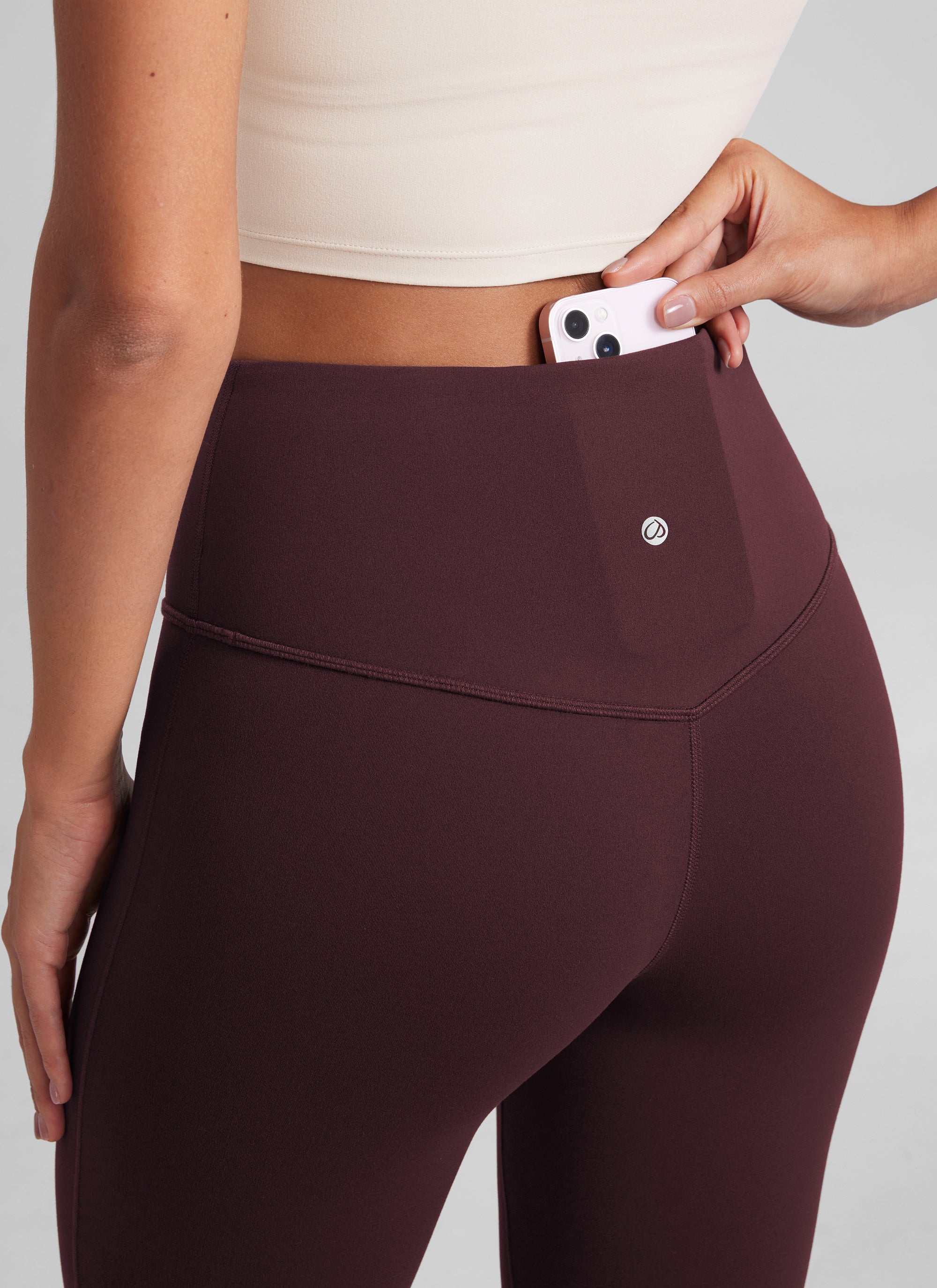 CRZ YOGA - بنطال يوغا نسائي بخصر عالٍ من نوع « Butterluxe » ذو أرجل واسعة وجيوب، مقاس 29