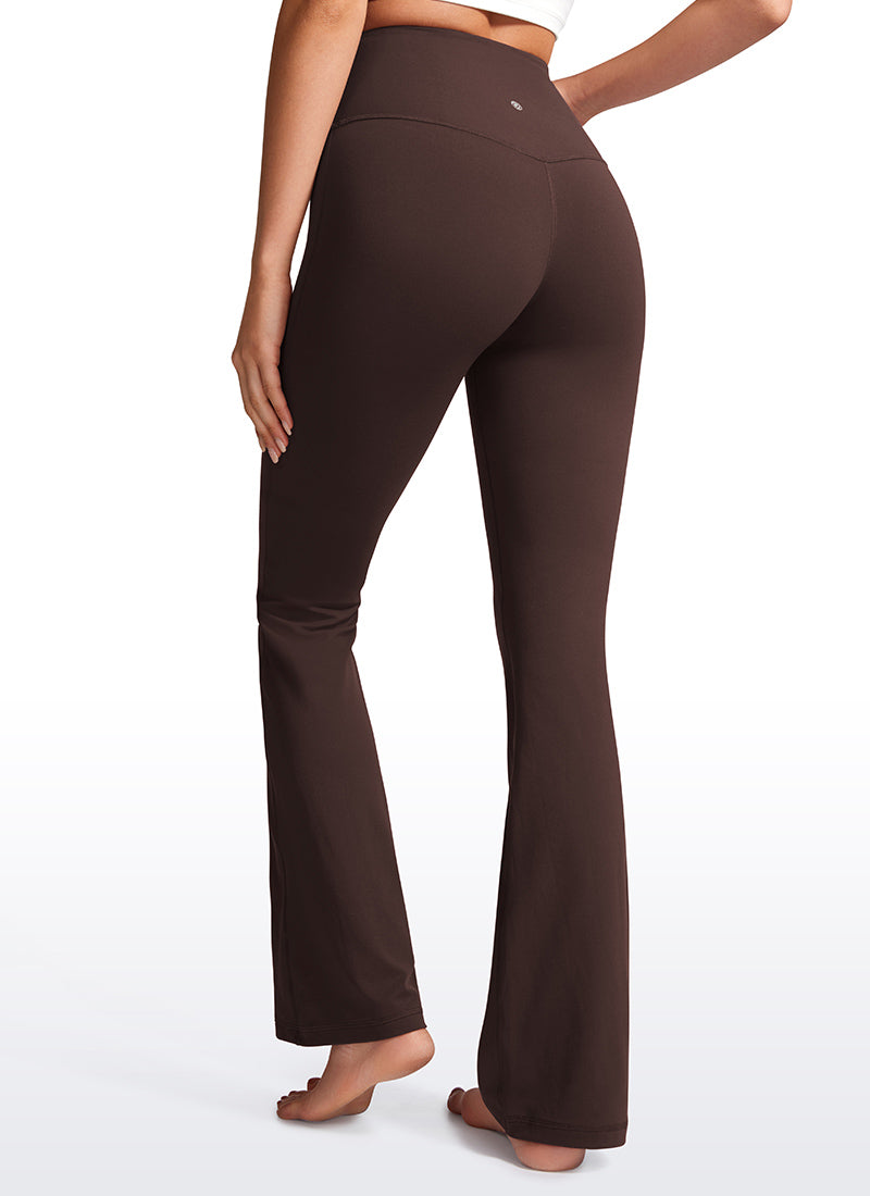CRZ YOGA - ليغينغز نسائي بخصر عالٍ وساق متسعة بنمط « Butterluxe » وقصة «Bootcut» - مقاس 32