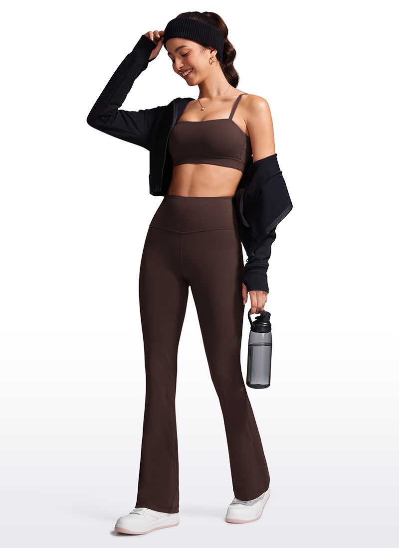 CRZ YOGA - ليغينغز نسائي بخصر عالٍ وساق متسعة بنمط « Butterluxe » وقصة «Bootcut» - مقاس 32