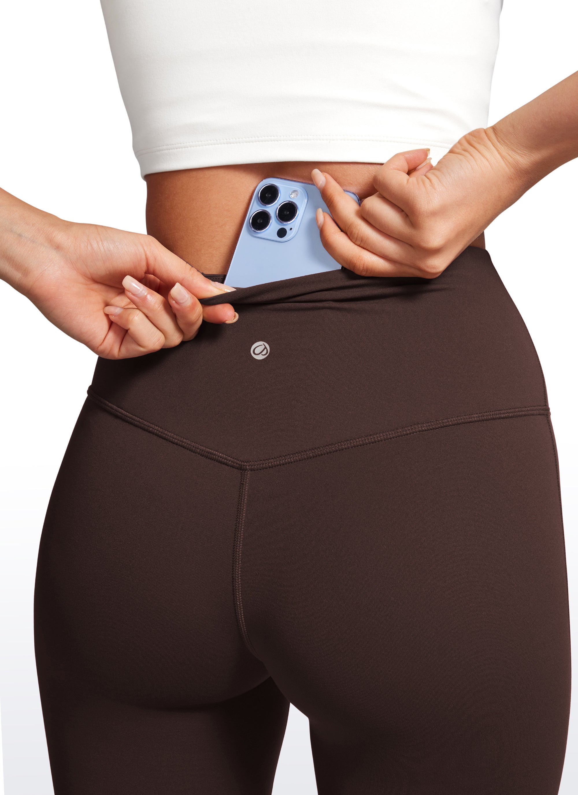 CRZ YOGA - ليغينغز نسائي بخصر عالٍ وساق متسعة بنمط « Butterluxe » وقصة «Bootcut» - مقاس 32