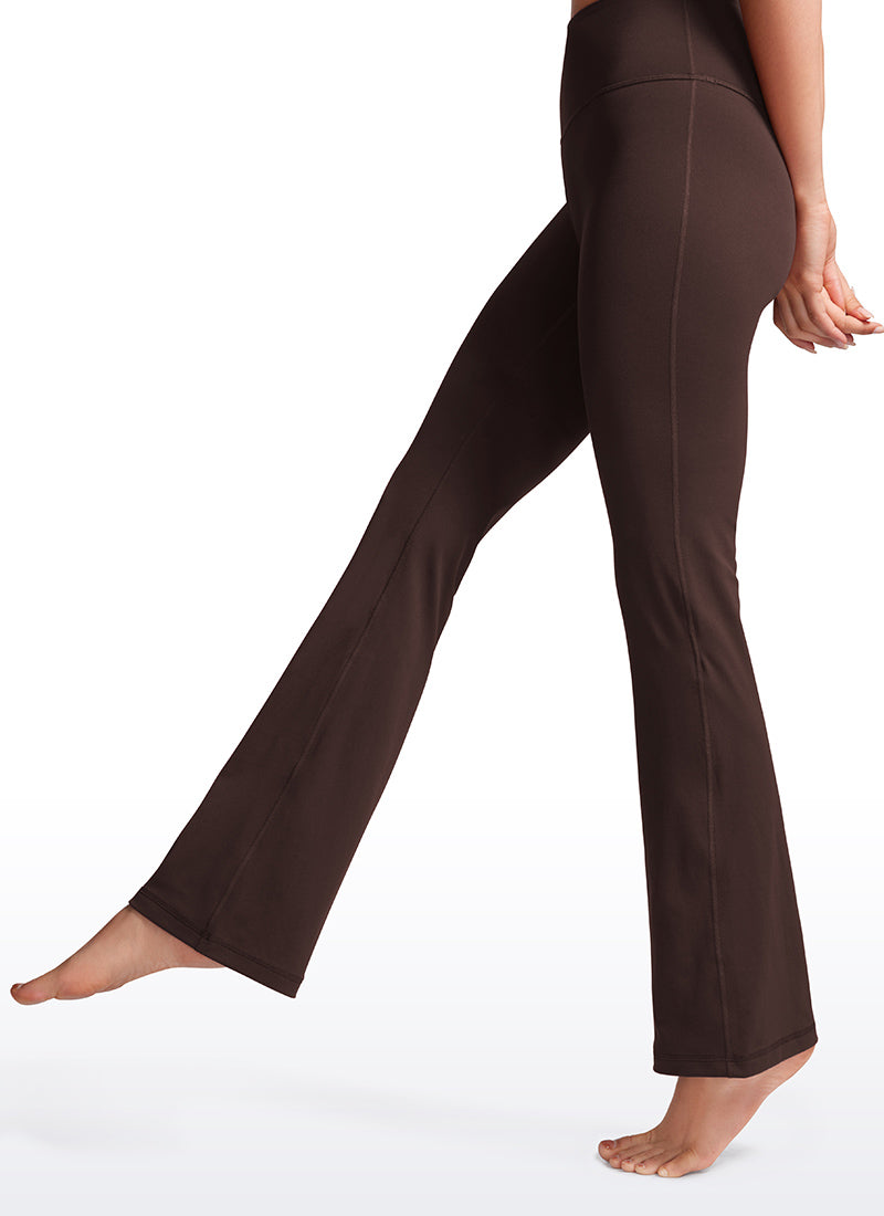 CRZ YOGA - ليغينغز نسائي بخصر عالٍ وساق متسعة بنمط « Butterluxe » وقصة «Bootcut» - مقاس 32