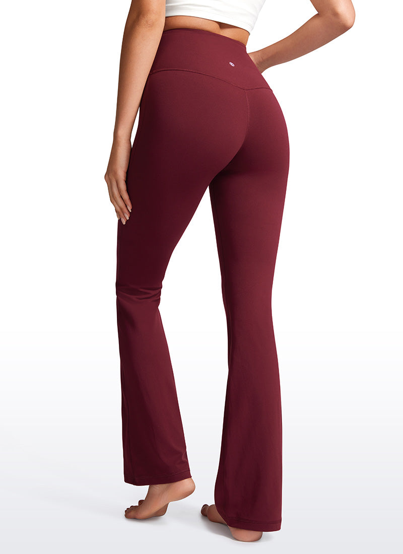 CRZ YOGA - ليغينغز نسائي بخصر عالٍ وساق متسعة بنمط « Butterluxe » وقصة «Bootcut» - مقاس 32