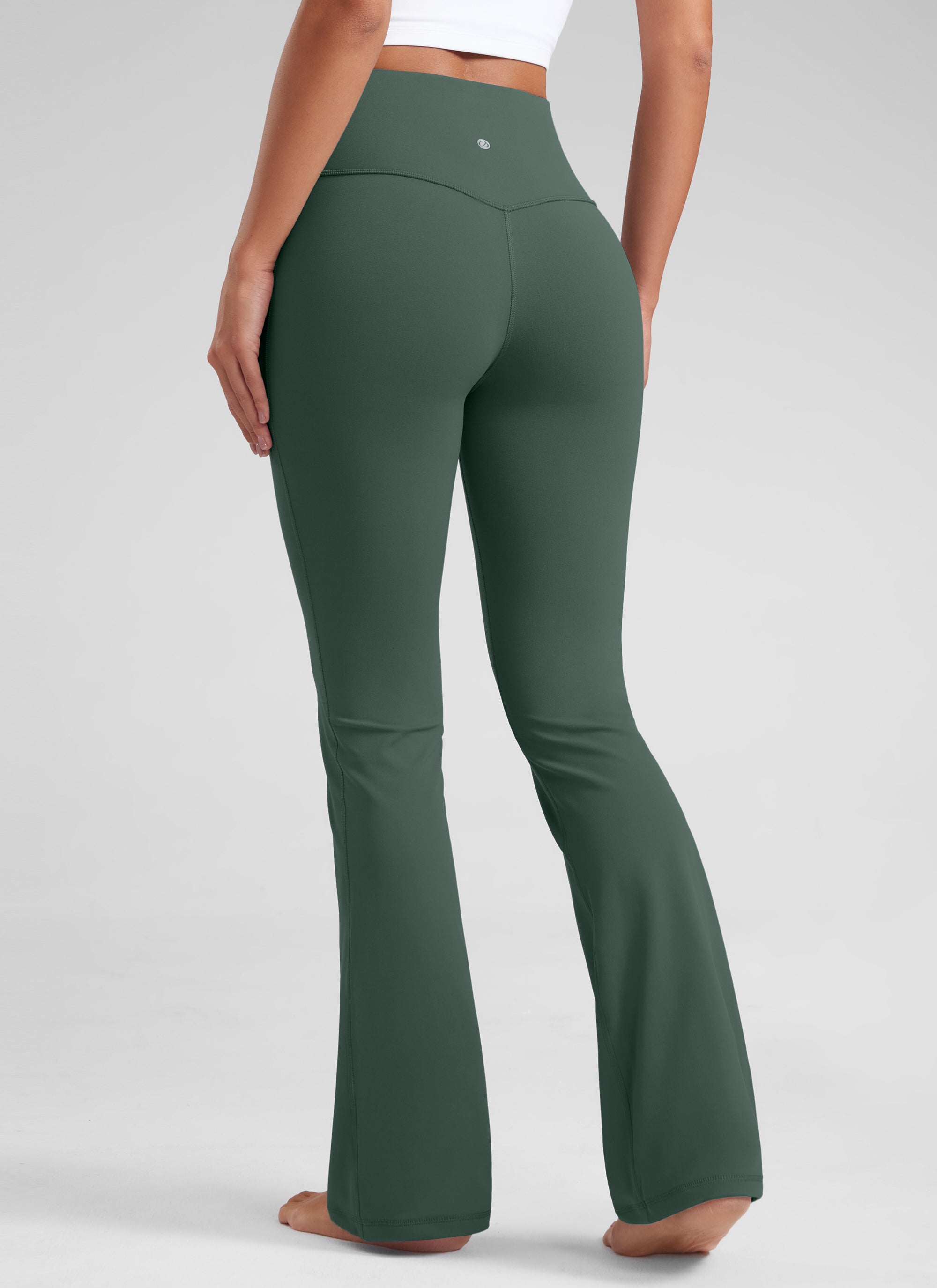 CRZ YOGA - ليغينغز نسائي بخصر عالٍ وساق متسعة بنمط « Butterluxe » وقصة «Bootcut» - مقاس 32