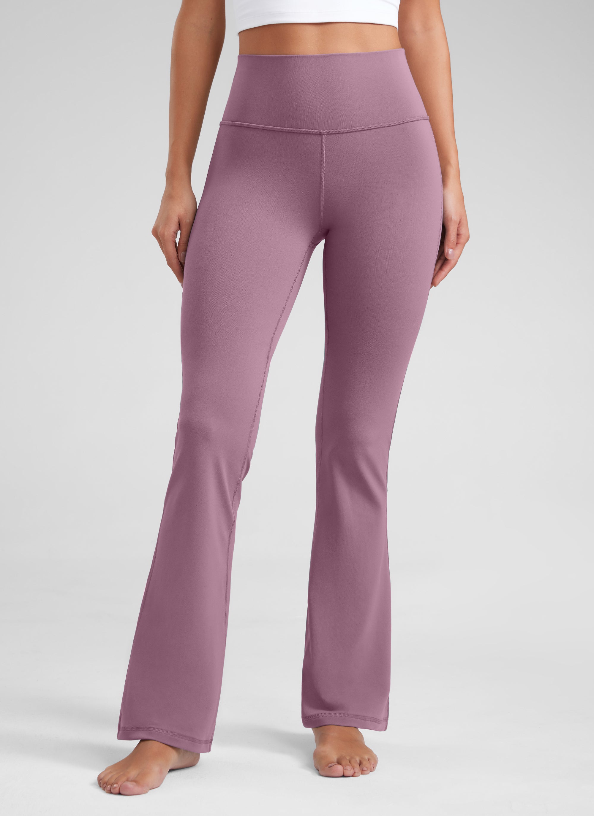 CRZ YOGA - ليغينغز نسائي بخصر عالٍ وساق متسعة بنمط « Butterluxe » وقصة «Bootcut» - مقاس 32