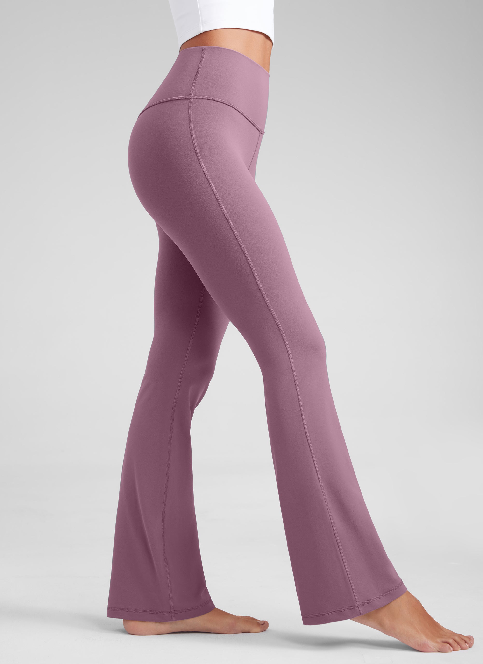 Butterluxe ليغينغز بخصر مرتفع وساق واسعة متسعة من الأسفل وجيوب 31