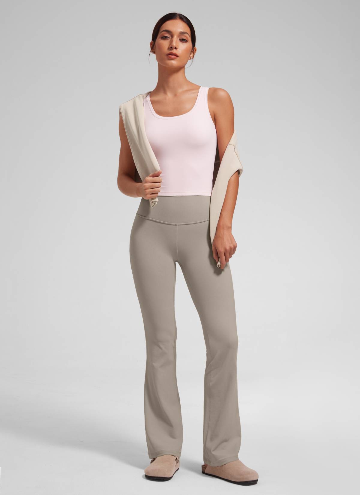 CRZ YOGA - بنطال يوغا نسائي بخصر عالٍ من نوع « Butterluxe » ذو أرجل واسعة وجيوب، مقاس 29