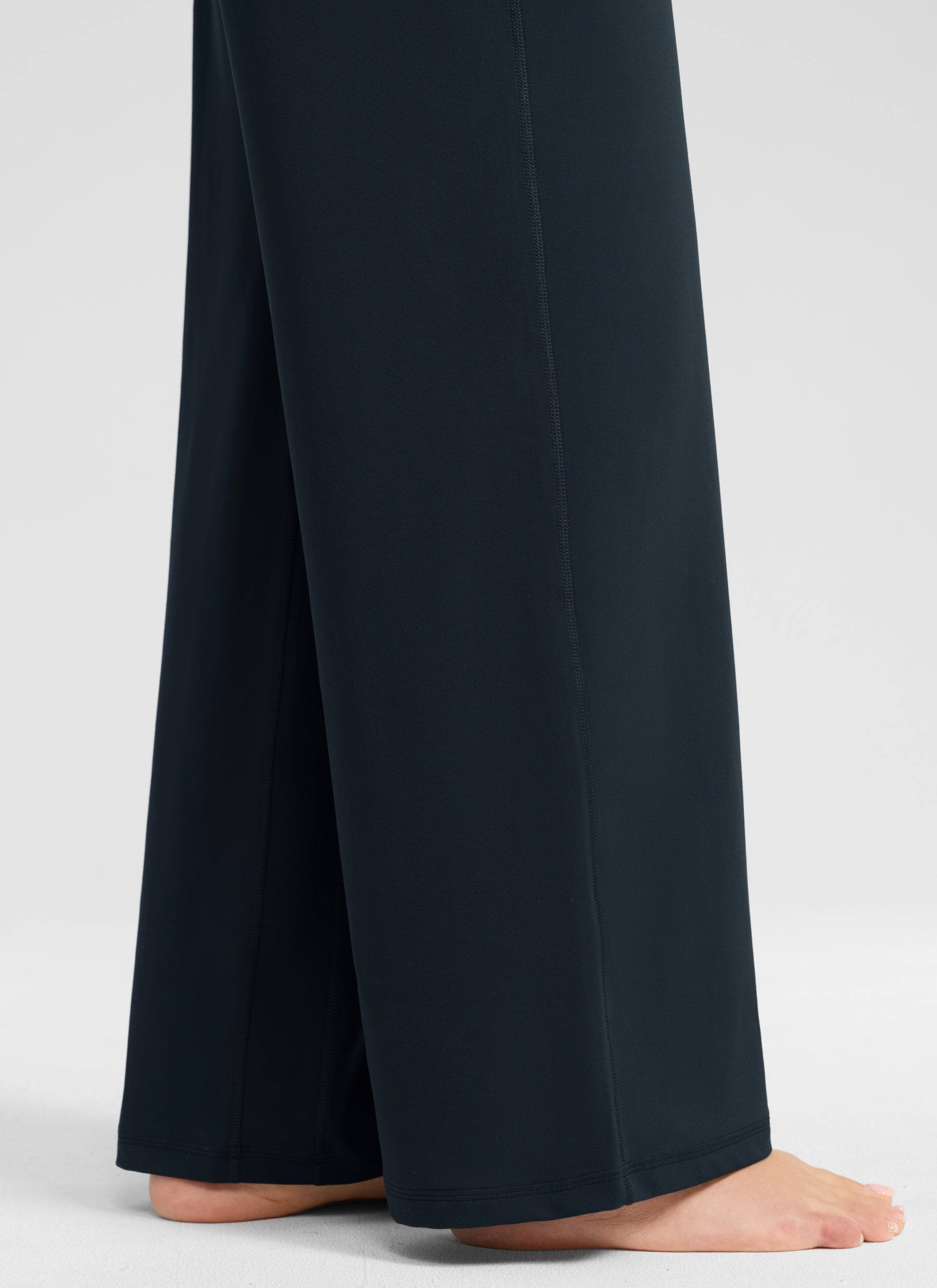 CRZ YOGA Women's Butterlift High Waisted Wide Leg Pants with Pockets True Navy