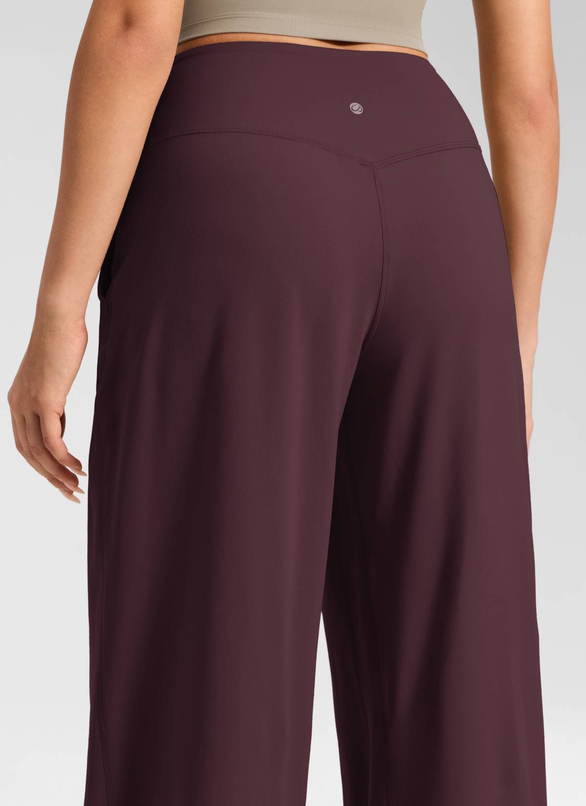CRZ YOGA بنطال نسائي غير رسمي بخصر مرتفع وجيوب وساق عريضة من مجموعة « Butterluxe » مقاس 30