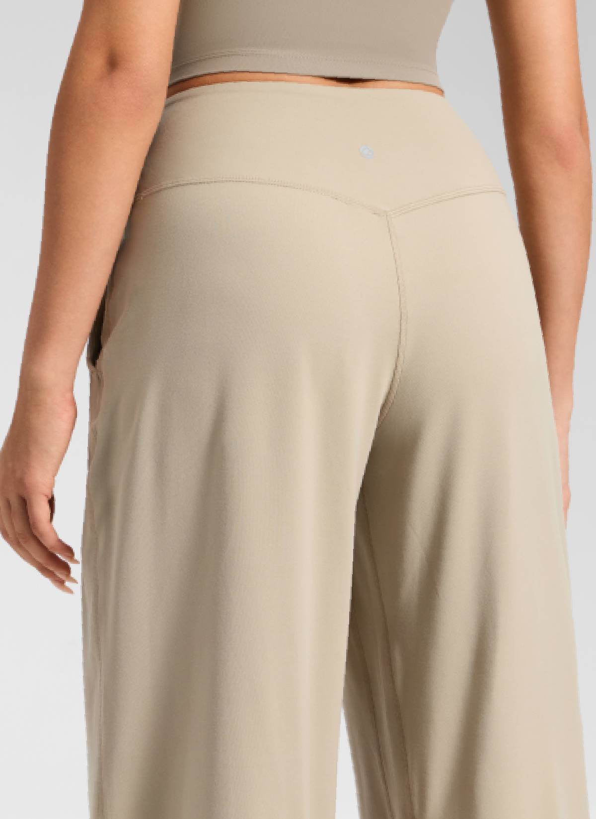 CRZ YOGA بنطال نسائي غير رسمي بخصر مرتفع وجيوب وساق عريضة من مجموعة « Butterluxe » مقاس 30
