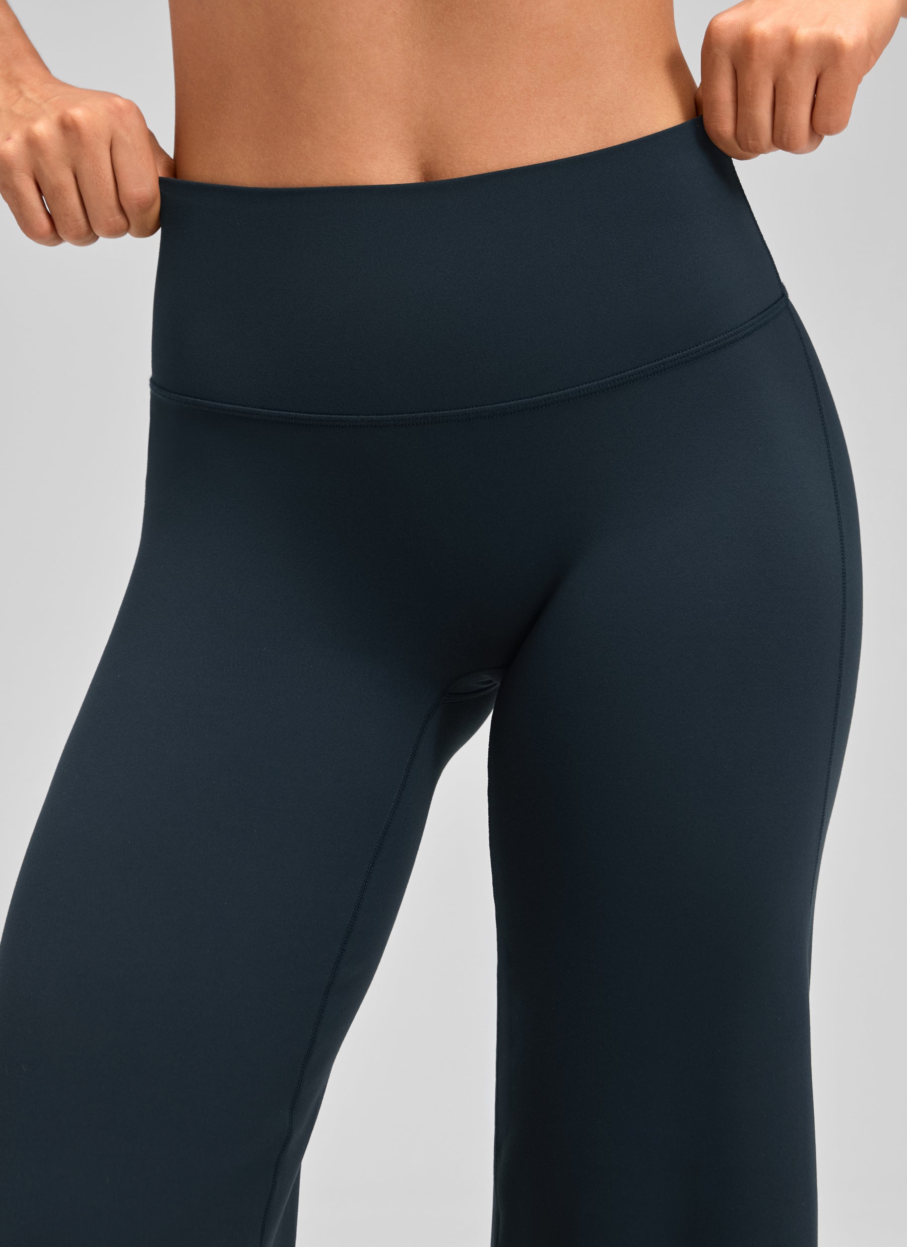 CRZ YOGA Women's Softretch Workout No Front Seam Wide Leg Pant 30