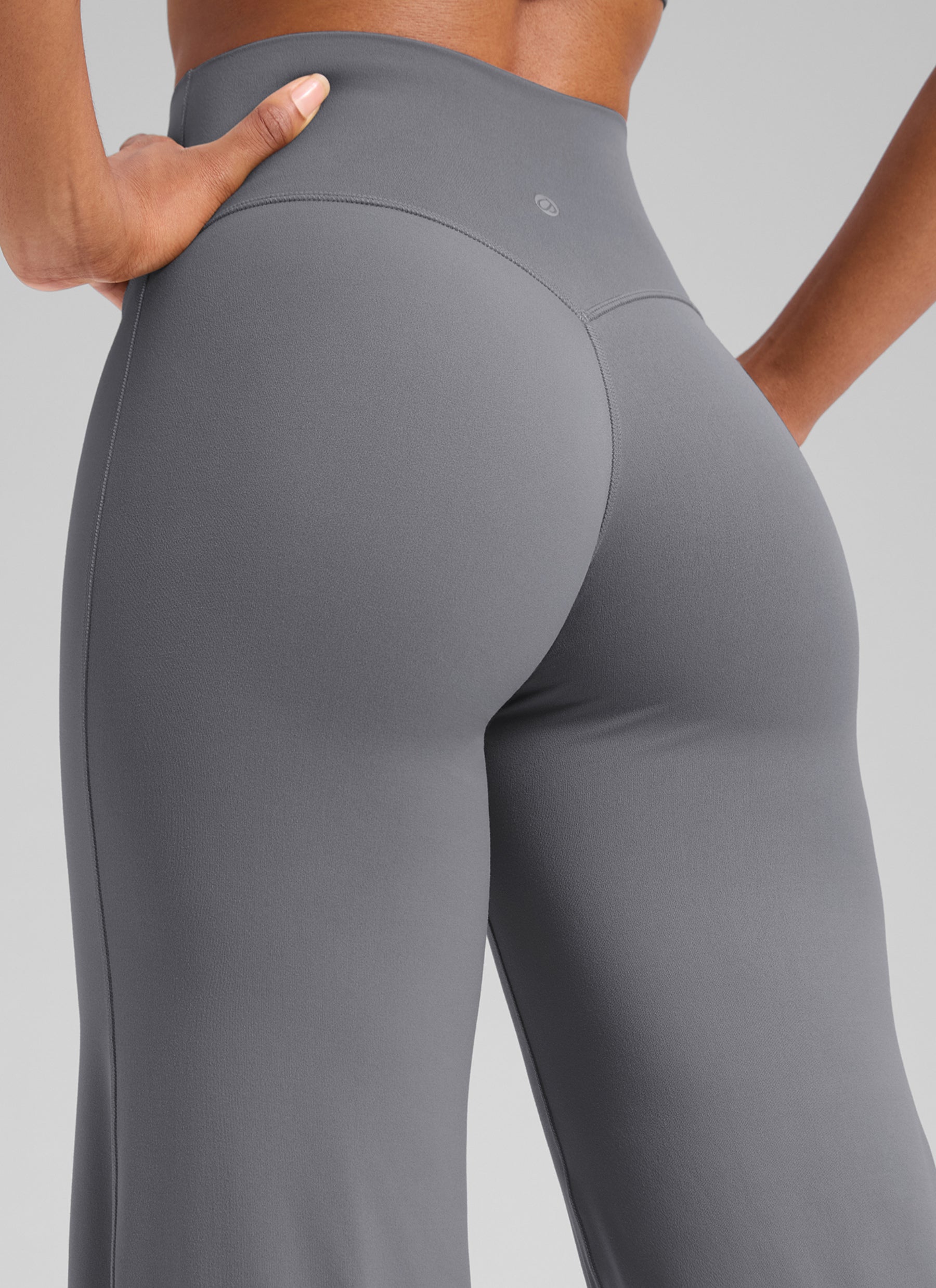 CRZ YOGA Women's Softretch Workout No Front Seam Wide Leg Pant 28