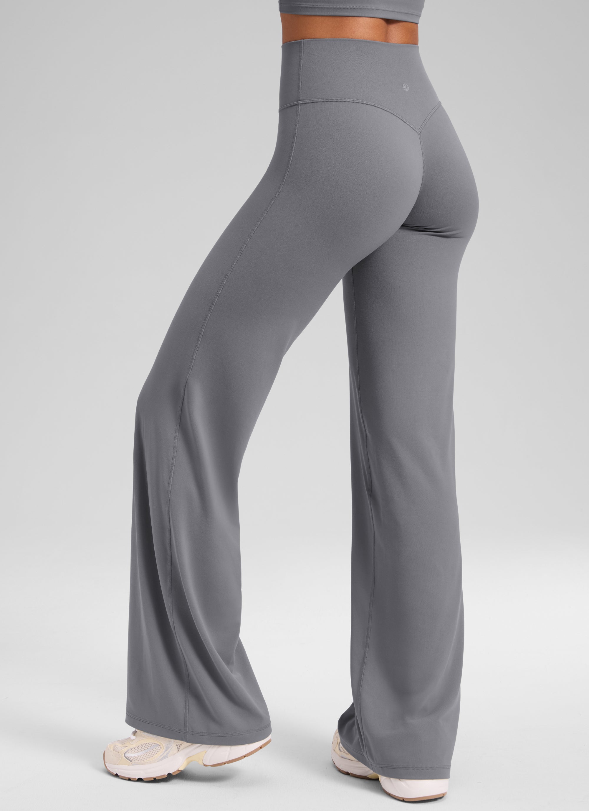 CRZ YOGA Women's Softretch Workout No Front Seam Wide Leg Pant 28