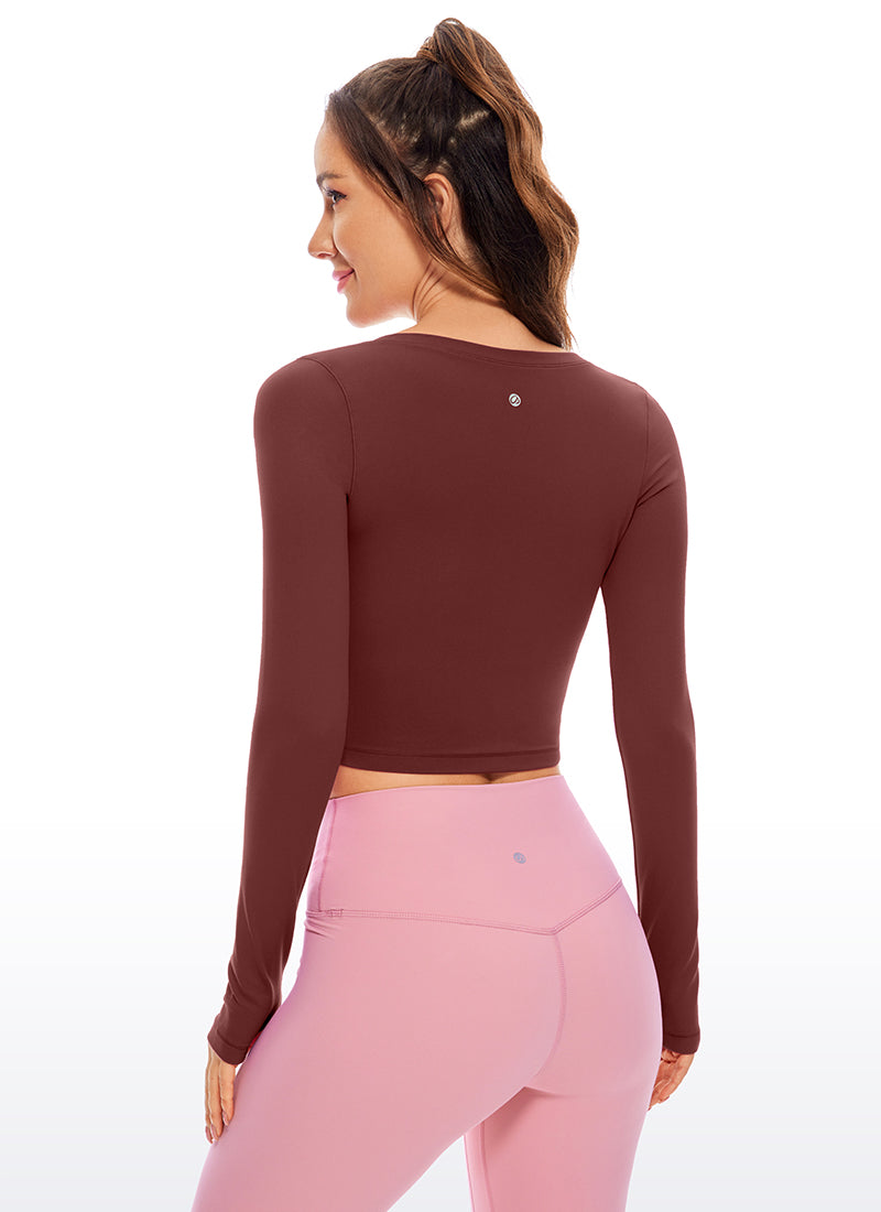 CRZ YOGA Leggings de yoga de manga larga Butterluxe para mujer Noctilucence Red @model_info:DEN
