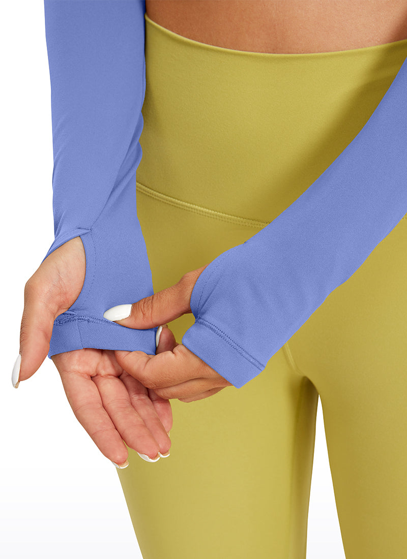 CRZ YOGA Leggings de yoga de manga larga Butterluxe para mujer Wild Indigo @model_info:DEN