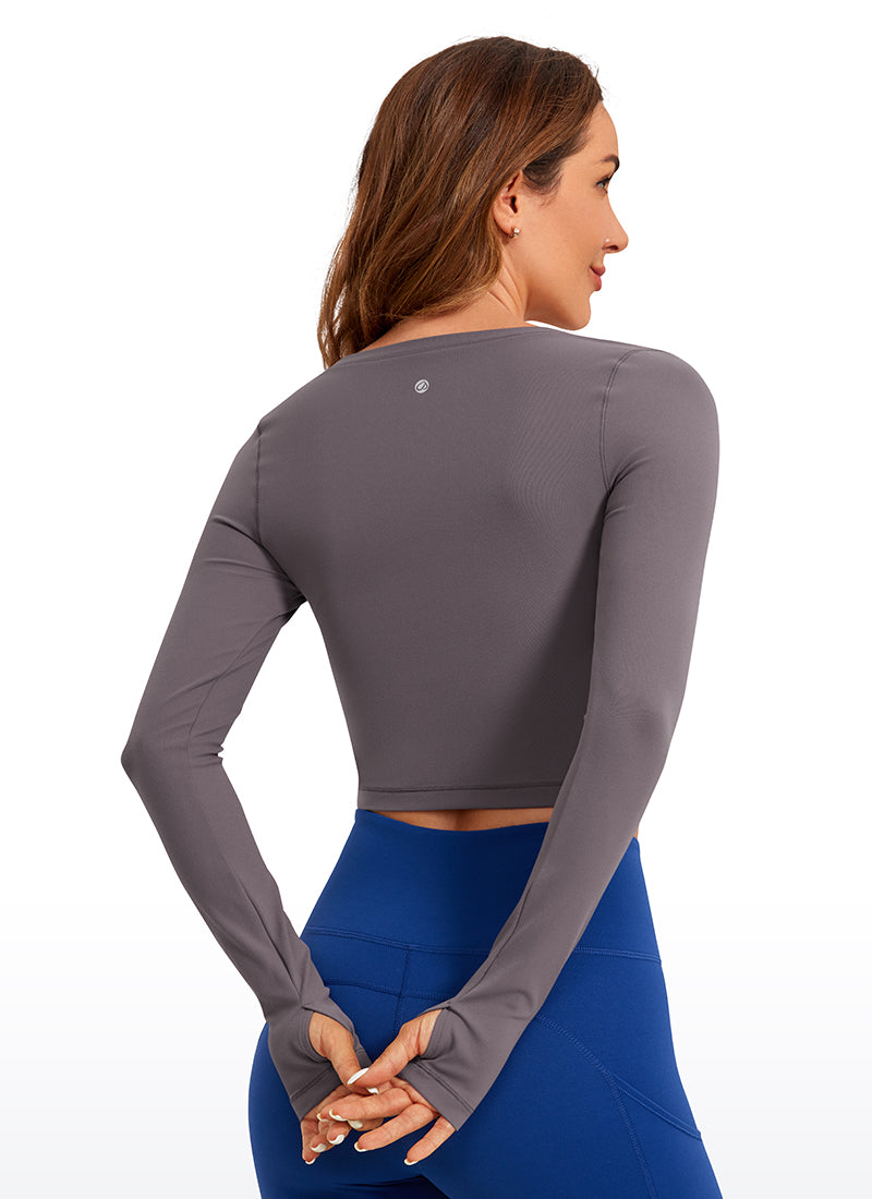 CRZ YOGA Leggings de yoga de manga larga Butterluxe para mujer Tornado @model_info:D
