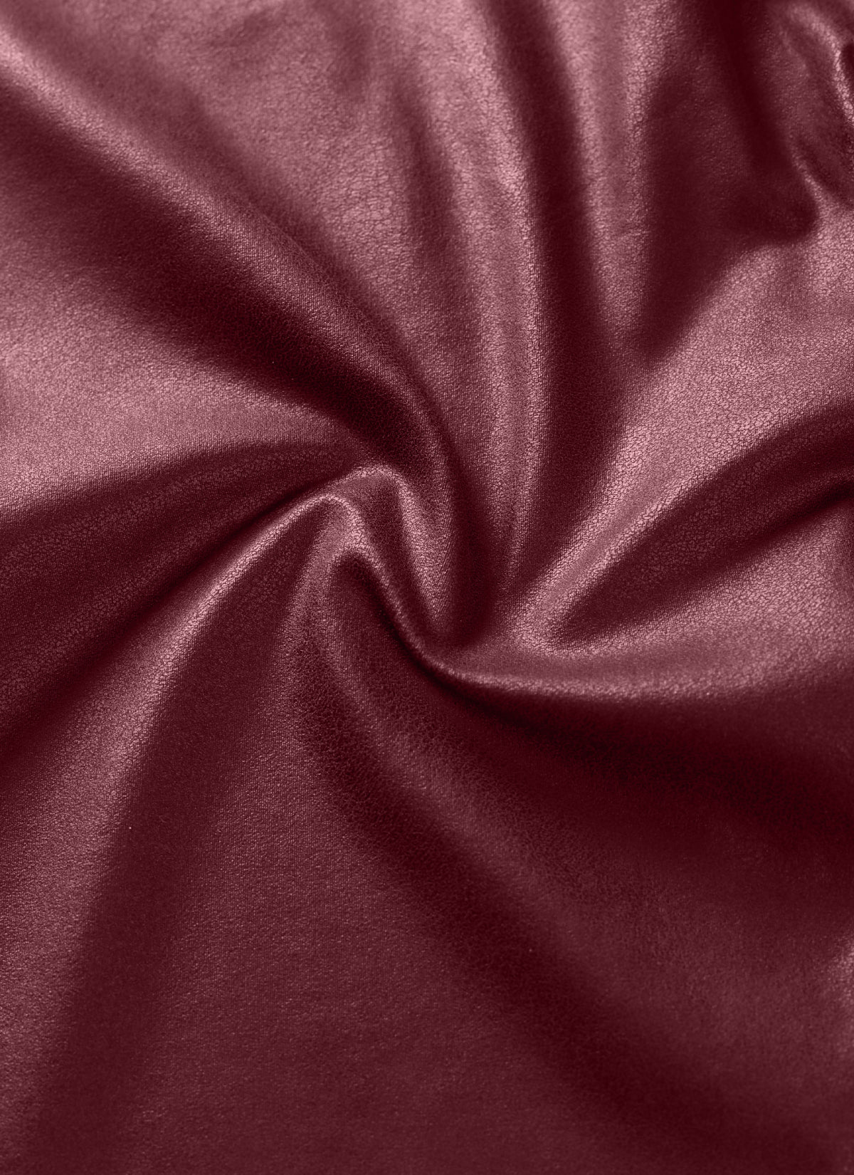 CRZ YOGA Women Butterluxe Matte Faux Leather No Front Seam Leggings 25'' Red Merlot Foil Pattern @model_info:foil